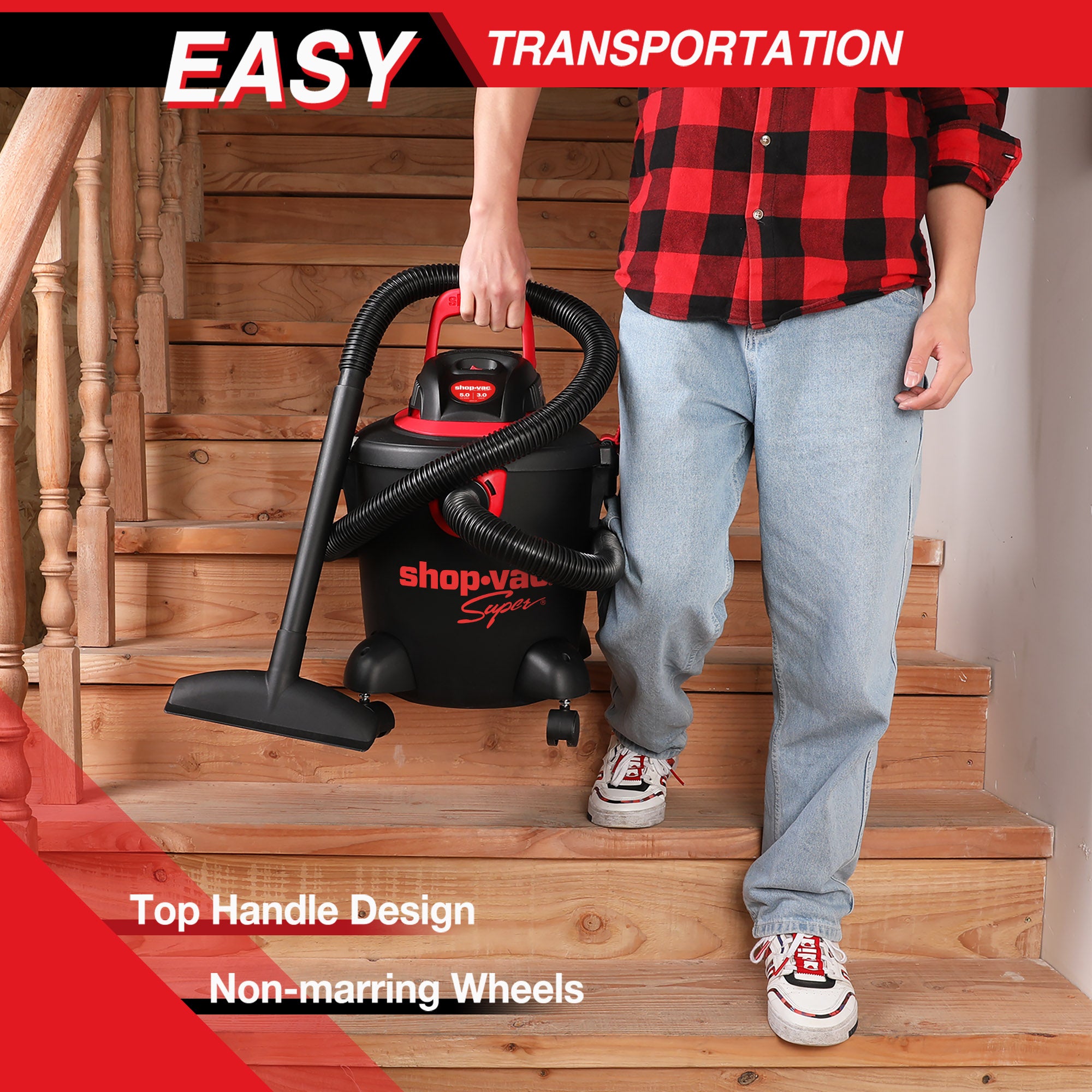 Shop-Vac® 5 Gallon 2.5 Peak HP Wet/Dry Vac - Image 6