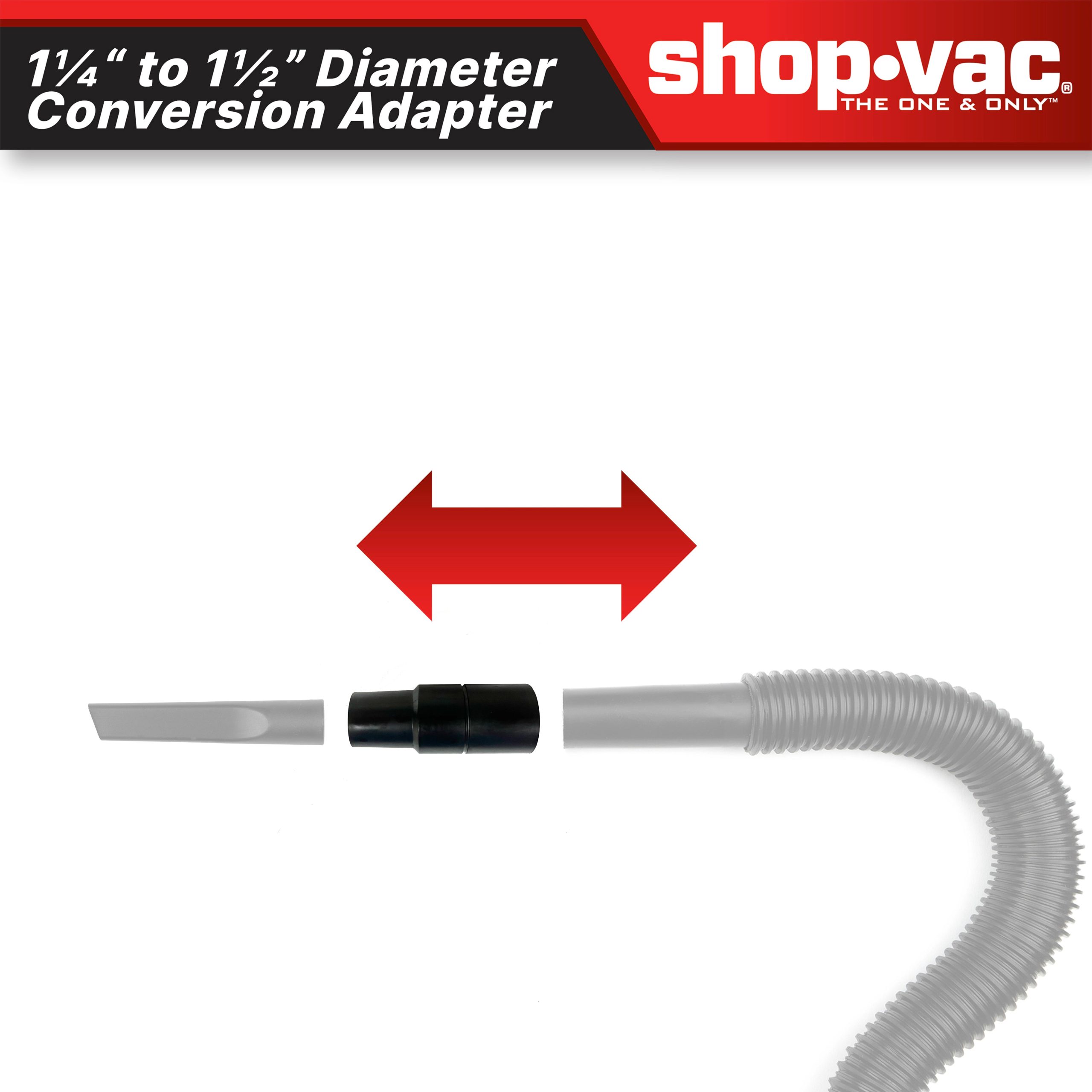 Shop-Vac® 1-1/4 Inch to 1-1/2 Inch Conversion Adapter - Image 5