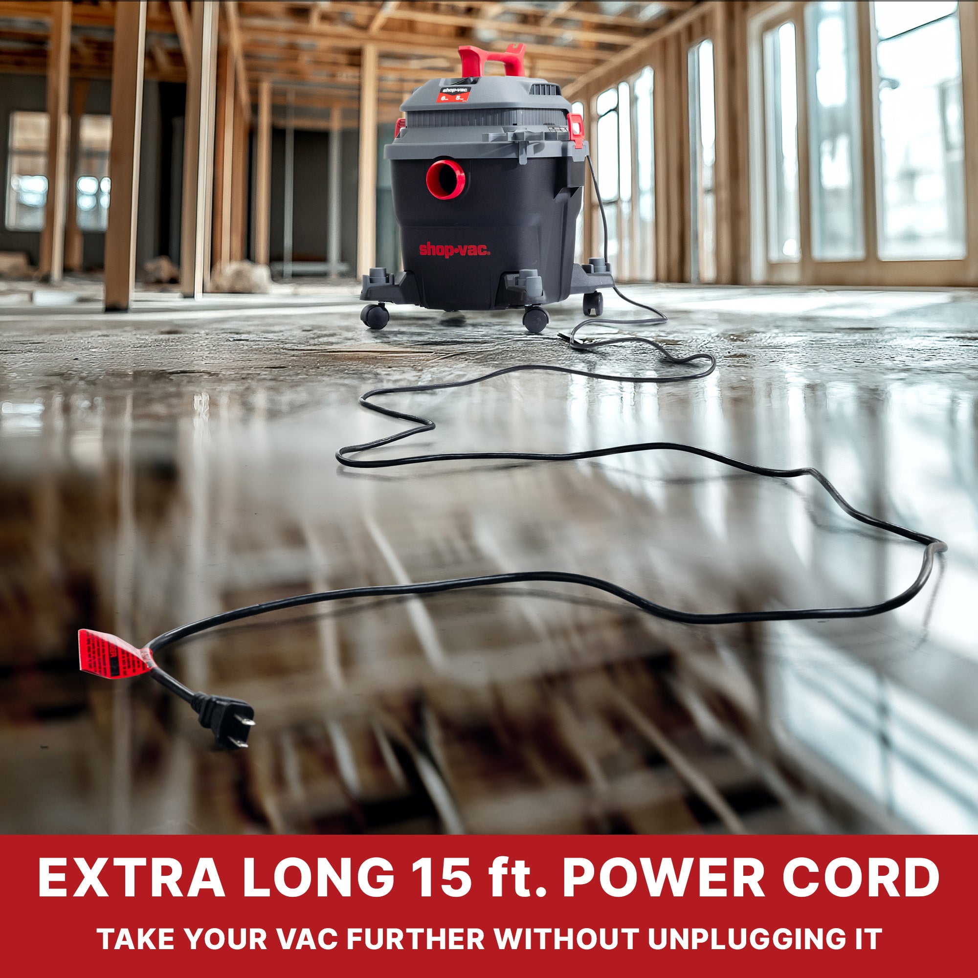 Shop-Vac® 6 Gallon 5.0 Peak HP Wet/Dry Vacuum - Image 9