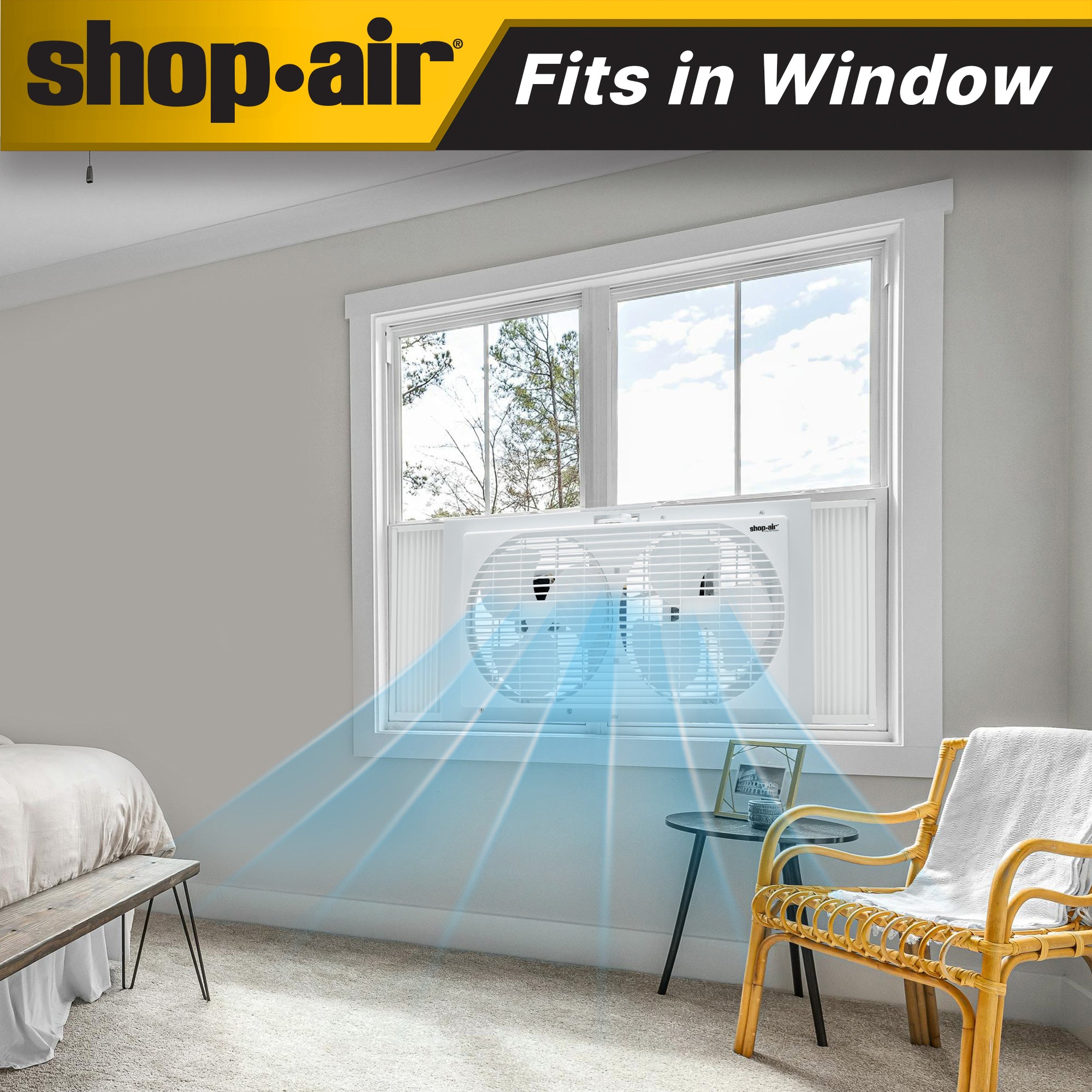 Shop-Air® 9 Twin Window Fan - Image 9