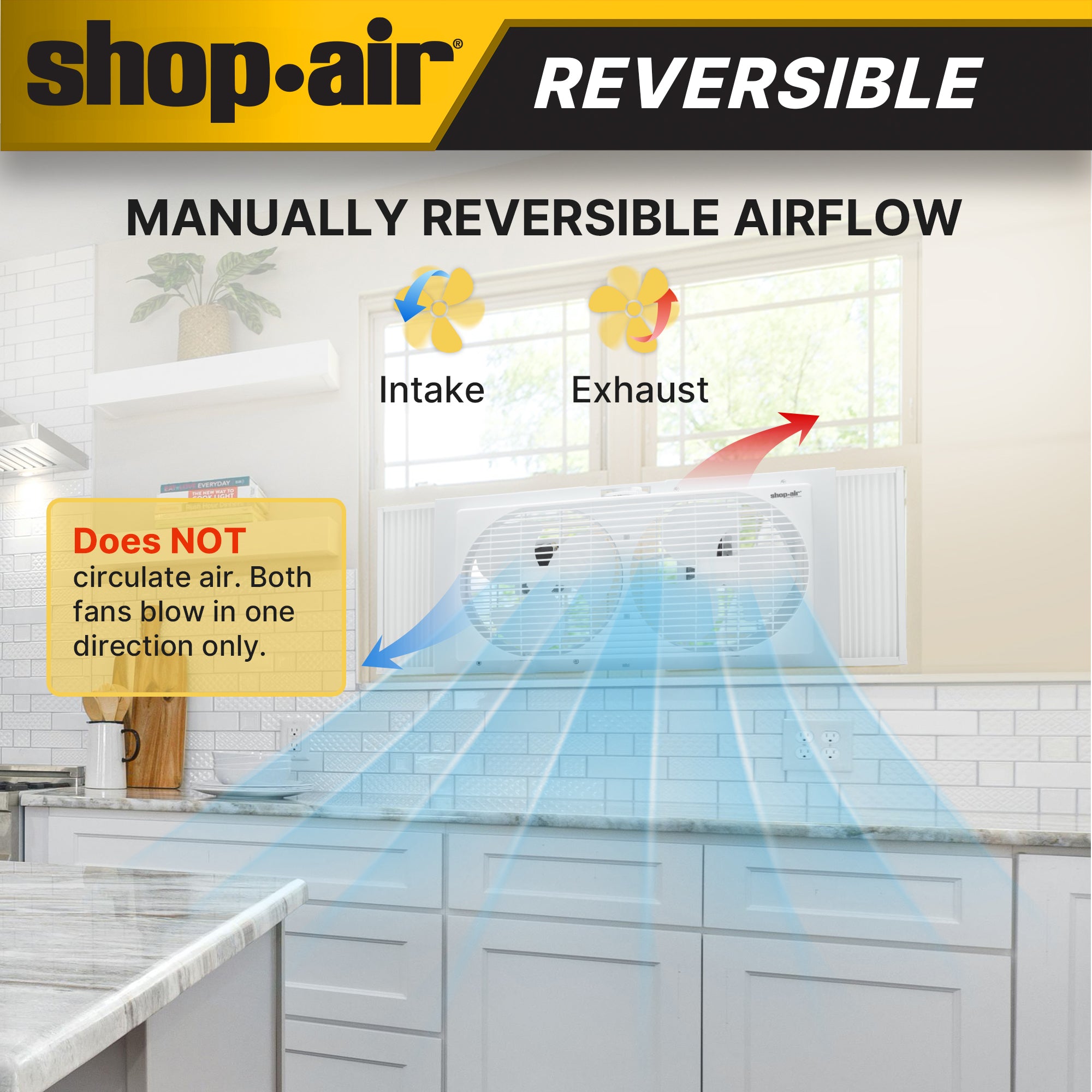 Shop-Air® 9 Twin Window Fan - Image 7