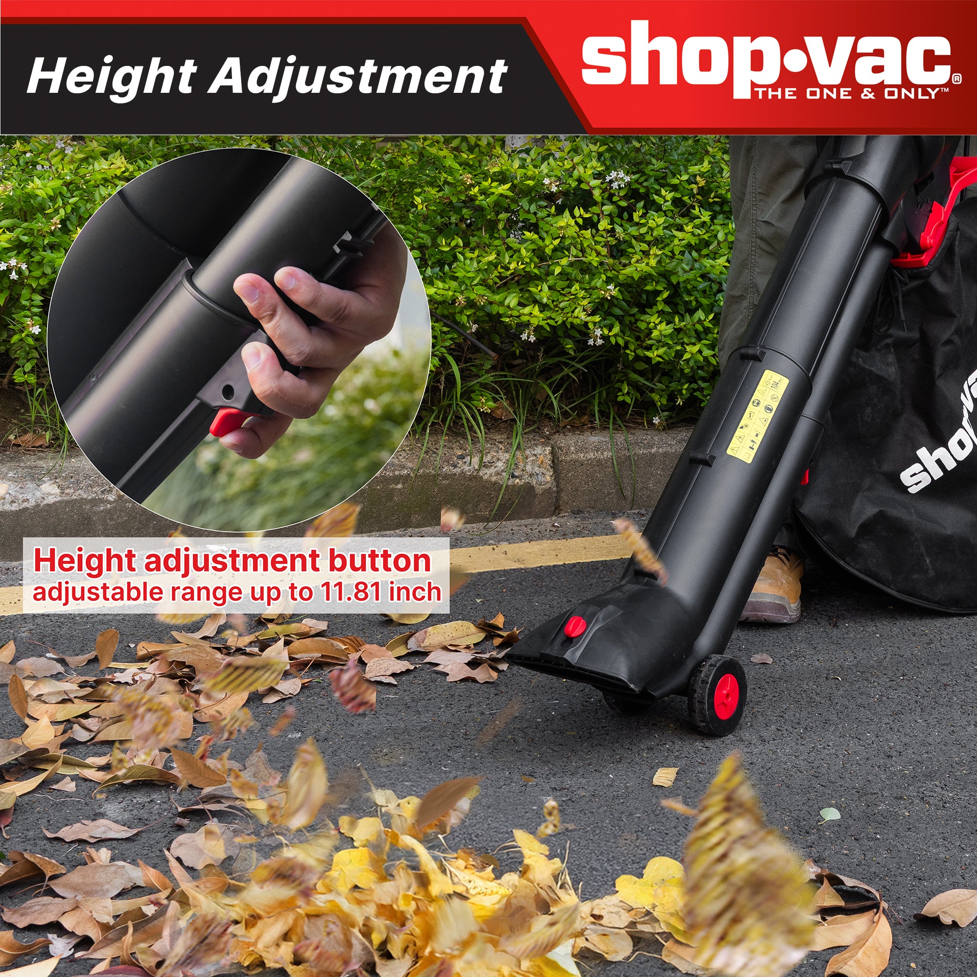 Shop-Vac® 3-in-1 Electric Leaf Blower. Vacuum & Mulcher - Image 7