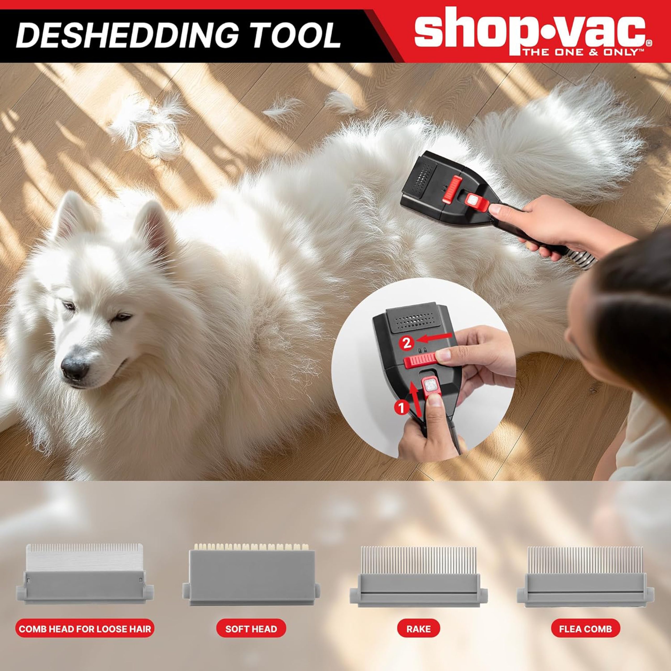 Shop-Vac® 4-in-1 Pet Grooming & Vacuum - Image 3