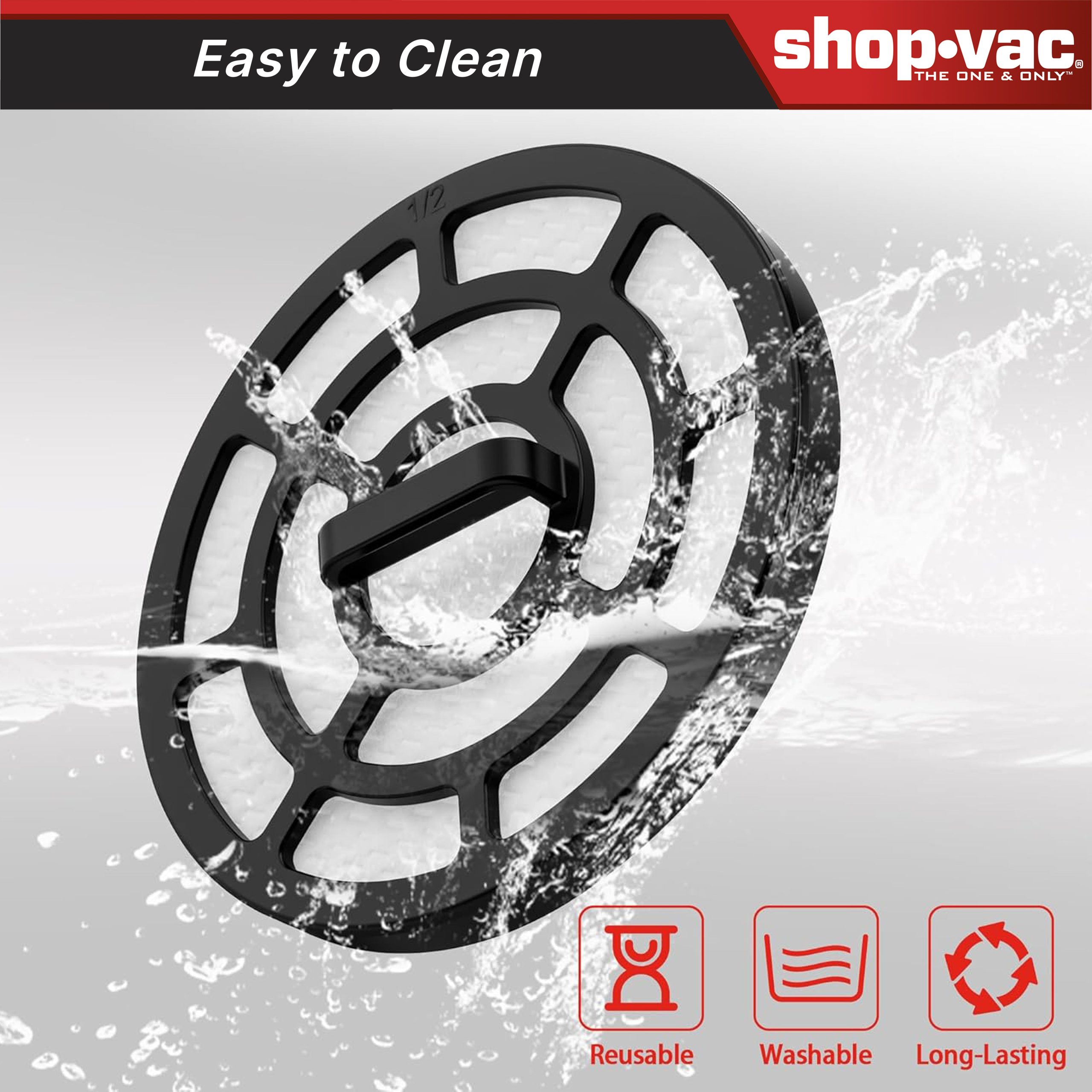 Shop-Vac® Replacement Panel Filter. Compatible with the 4-in-1 Pet Grooming Vacuum - Image 5