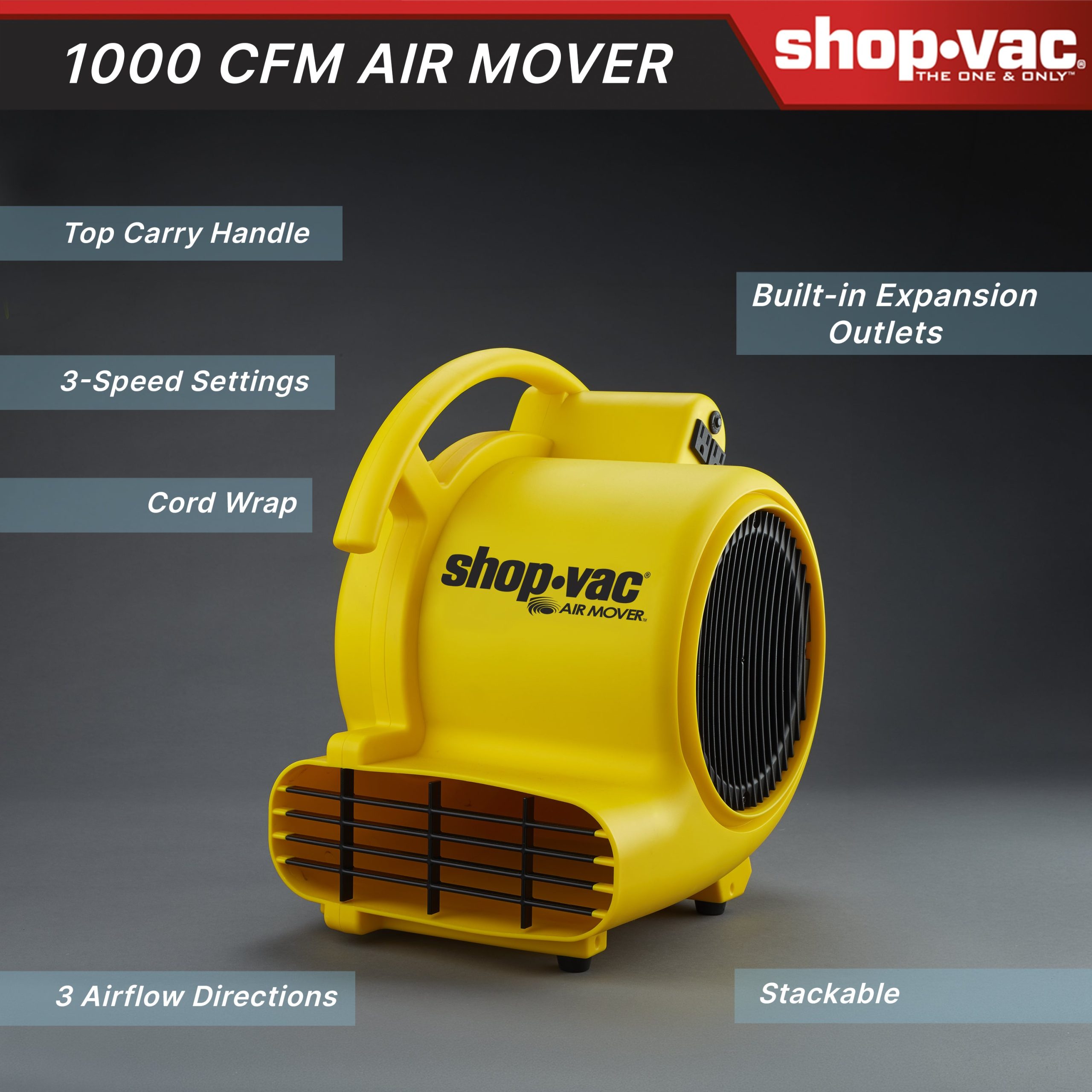 Shop-Vac® 1000 CFM Air Mover - Image 2