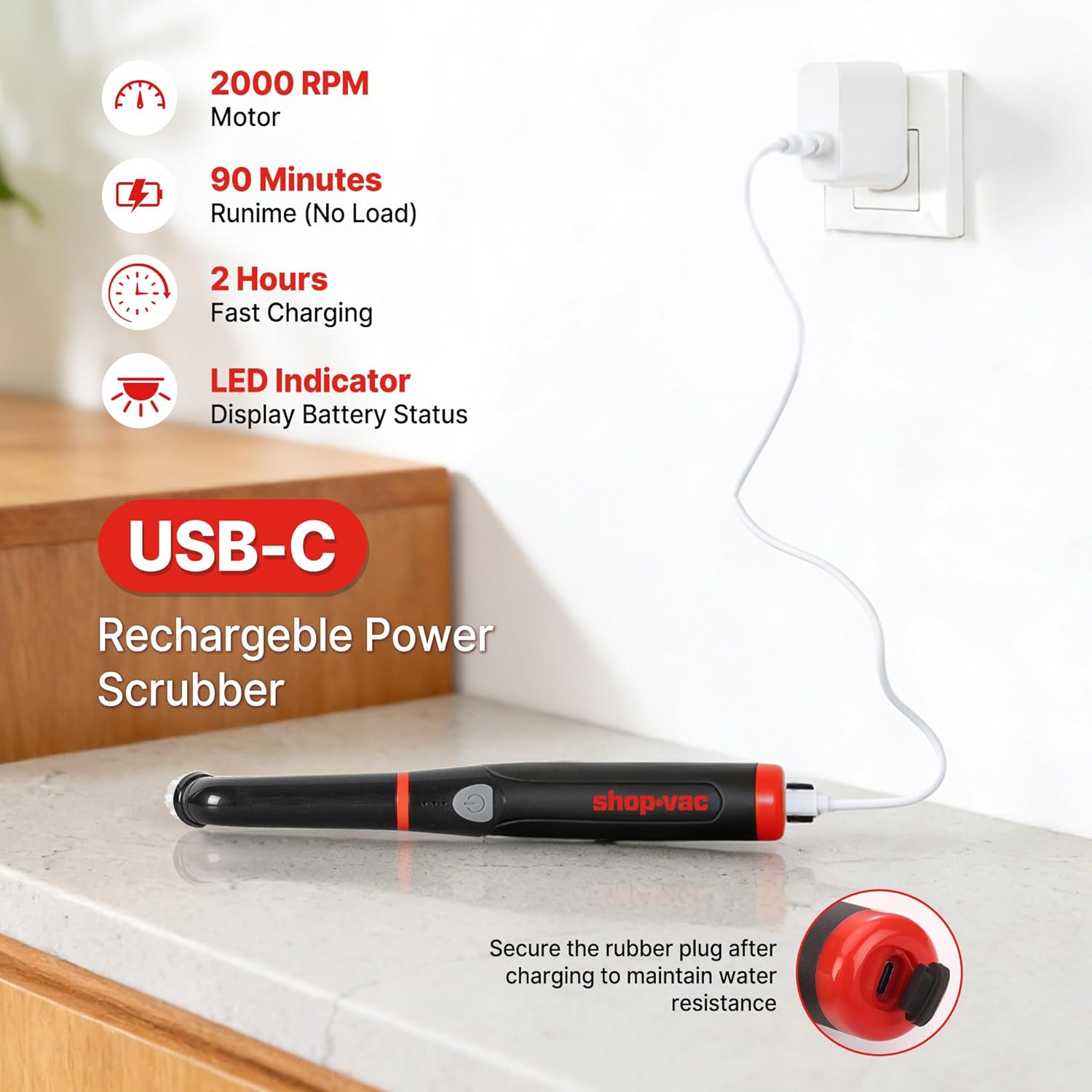 Shop-Vac® Electric Spin Scrubber - Image 3