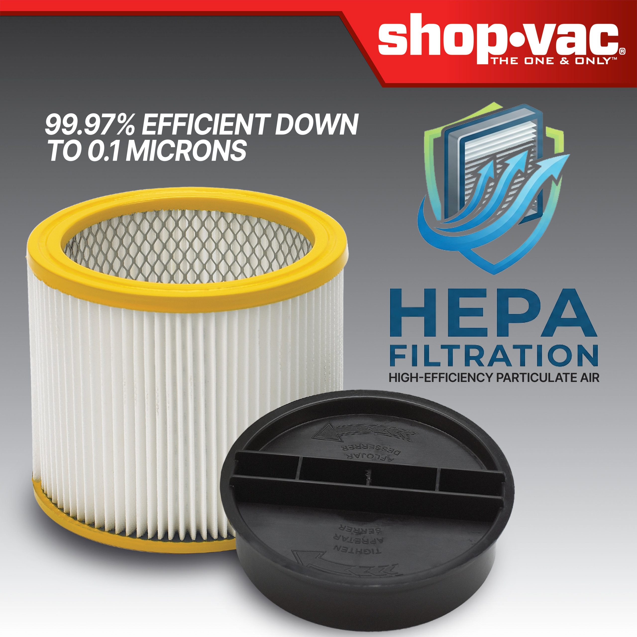 Shop-Vac® Abrasion Resistant HEPA Cartridge Filter - Image 3