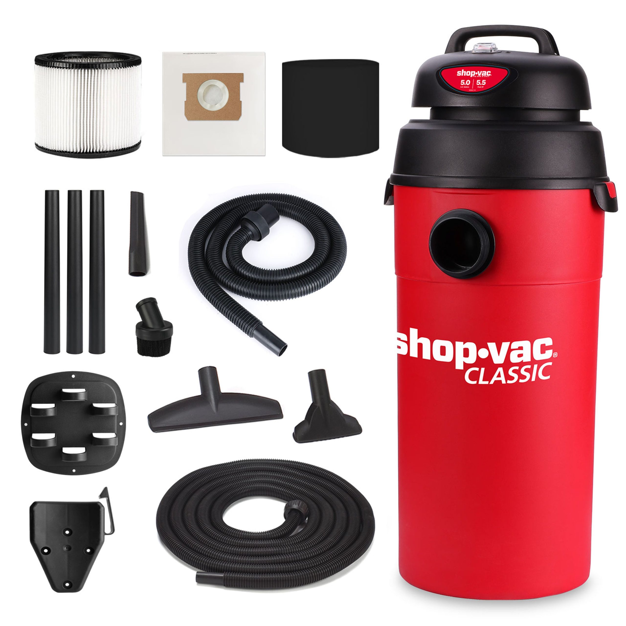 Shop-Vac® 5 Gallon 5.5 Peak HP Wall Mounted Garage Vac - Image 2