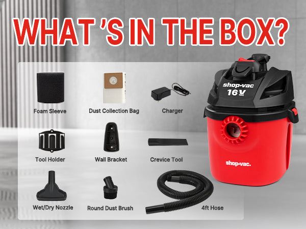 Shop-Vac® Cordless 1 Gallon Wet/Dry Vac - Image 4